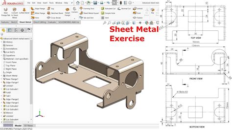 solidworks advanced sheet metal tutorial pdf|solidworks sheet metal drawing exercises pdf.